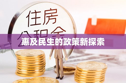 中卫惠及民生的政策新探索