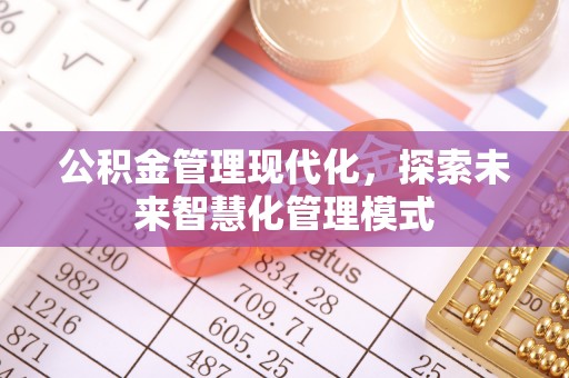 中卫公积金管理现代化，探索未来智慧化管理模式